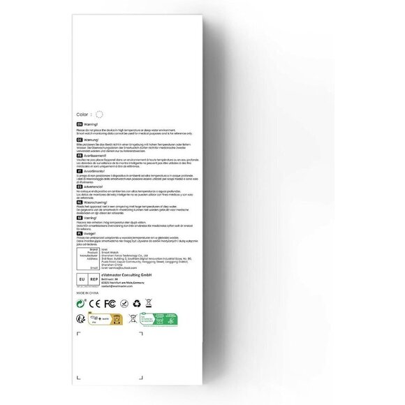 ✨ Iaret Smart Watch Women White Fitness Tracker Android iOS Phones Pedometer - Picture 8 of 9